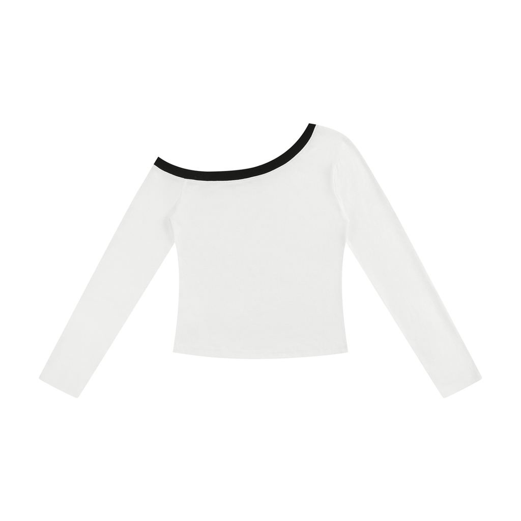 Divine Dalmatian Off-the-Shoulder Shirt