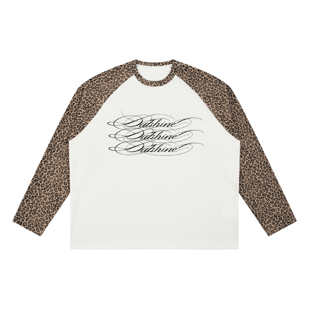 Luxe Leopard Waffle Long sleeve