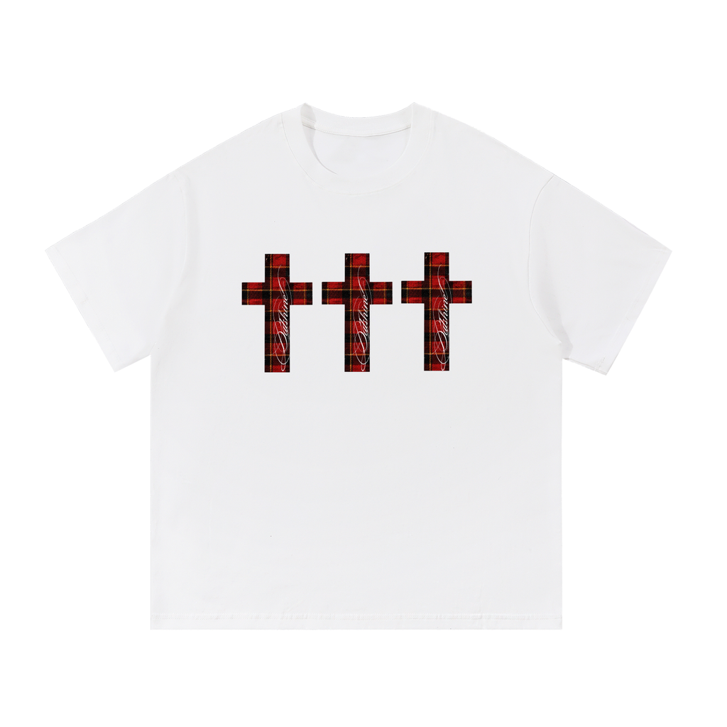 Red Royal Triple Cross Tee