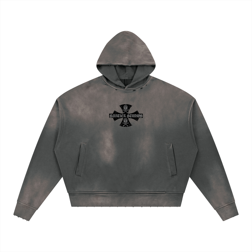 Skull Saints Sunfade Boxy Hoodie