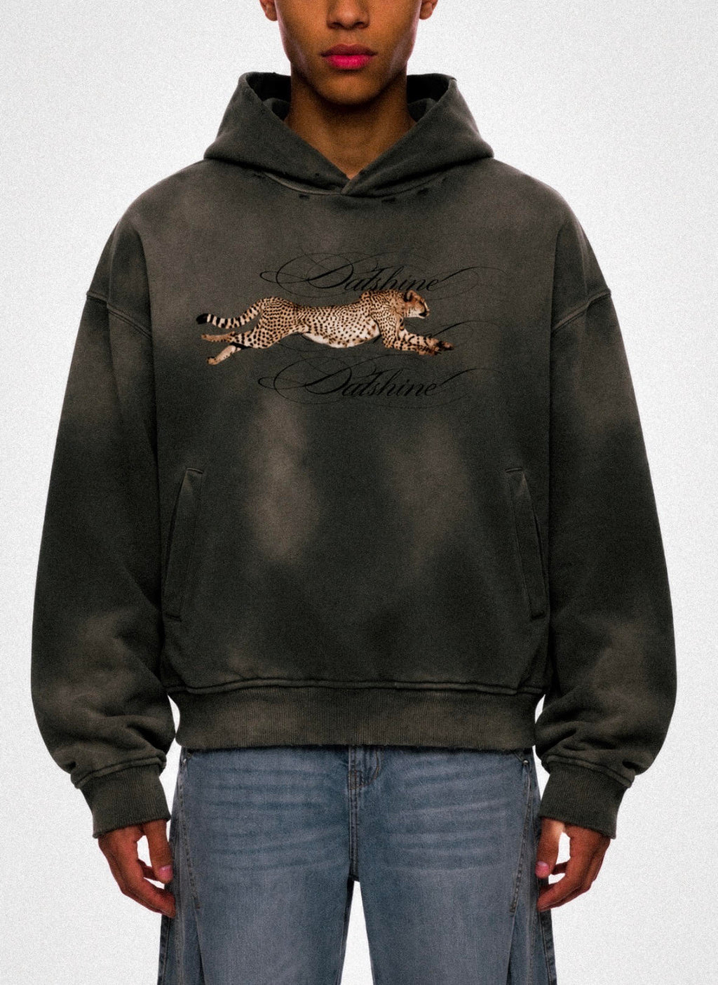 Leopard Élégance Sunfade Hoodie